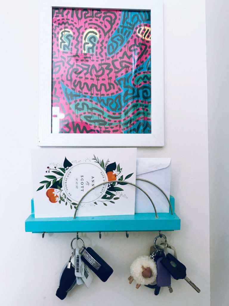 A Clever DIY Hack to Create an Organized Entryway in a Small Space