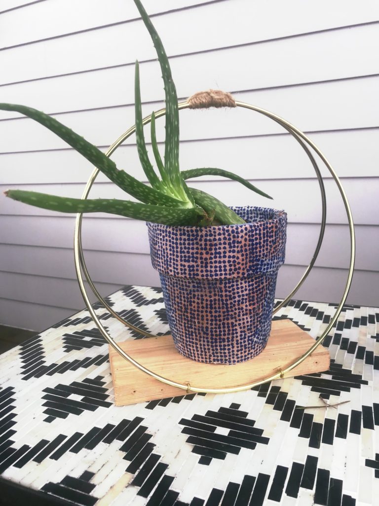 Give New Life to an Old  Terra Cotta Pot With a Custom Pattern Update (Marimekko)